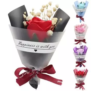 Мини-букет из сухоцветов, искусственный цветок из мыла, декор своими руками, праздничные атрибуты, искусственные цветы, свадебный подарок для гостей