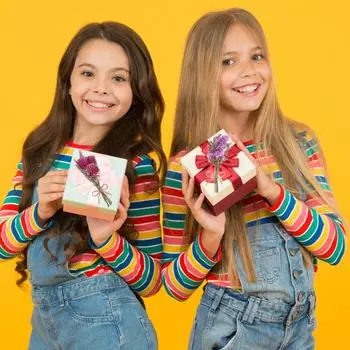 Мини-букеты цветов Букеты из сушеных цветов для поделок, украшения открыток, подарков