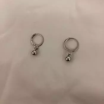 Мини-бусины серебряного цвета, серьги-кольца с застежкой для ушей из сплава для женщин, элегантные ювелирные изделия, подарки