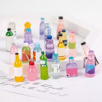 Мини-бутылка для напитков, смоляные миниатюры для кукольных домиков, наполнители для праздничных сумок, детские подарки для гостей, оптовая продажа игрушек, расходных материалов