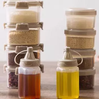 Мини-бутылка для салата, контейнеры для заправки, портативный кухонный инструмент для барбекю на открытом воздухе A1