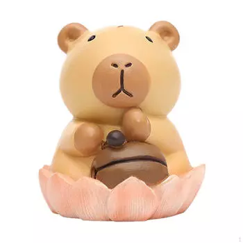 Мини-фигурка капибары, фигурка капибары, статуэтка из смолы, коллекционная милая статуэтка Style A