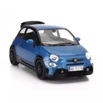 mini car 1/18 fiat 500 abarth SOLIDO FIAT NUOVA ABARTH 695 (TRIBUTE 131) 2022 BLUE BLACK 1811303 [product]