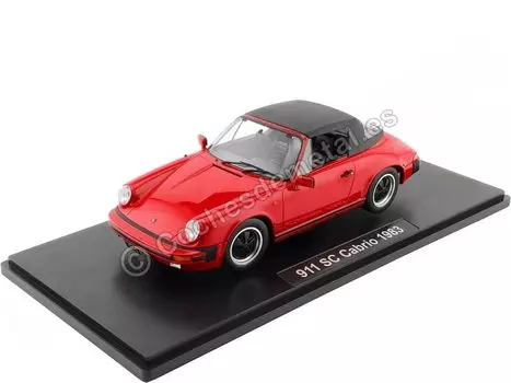 Mini car Porsche 911 SC 911 SC CABRIOLET 1983 WITH EXTRA RED KKDC180752 1/18 KK-SCALE 1/18 SOFT-TOP