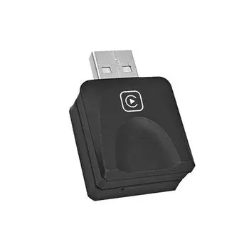 Mini Carplay Smart AI Box Беспроводной Android Auto адаптер Apple Dongle Plug And Play для Volkswagen Toyota Peugeot Volvo чёрный