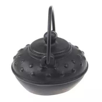 Мини-чайник с имитацией железа из смолы, маленькие украшения для пищевых игр