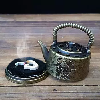 Мини-чайник Wealth, маленькая курильница, курильница из сплава, маленькая курильница Xiangyun, украшение для интерьера