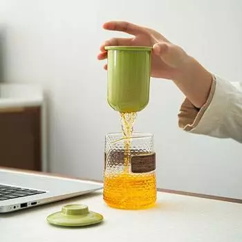 Мини-чашка, чайный сервиз, роскошный уличный чайник и набор чайных чашек, 6 предметов, дорожная керамика, портативный кунг-фу, один горшок и три чашки в комплекте zhulin-01-1