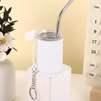 Мини-чашка для воды из нержавеющей стали на 2-3 унции с соломенной крышкой, брелок для ключей с двойными стенками, дорожная кружка, изолированный стакан для коктейлей, кофе, вина розы красного