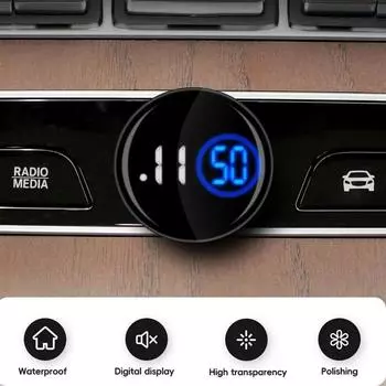 Мини-часы для салона автомобиля, автомобильные часы, автомобильные принадлежности, новинка, лучшие водонепроницаемые автомобильные часы, автомобильные электронные аксессуары