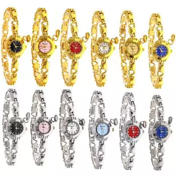 Мини-часы, золотые часы, женские наручные часы, роскошные брендовые женские часы-браслет, женские часы Relogio Feminino