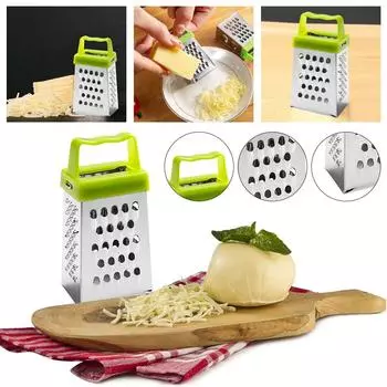 Mini Cheese Grater Non-slip Handle Garlic Crusher Peelers Multifunctional Stainless Steel Kitchen Accessories фиолетовый