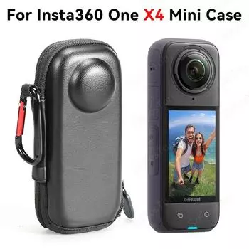 Мини-чехол для переноски Insta360 X4 Sport Camera Protector Портативный чехол для хранения PU сумка для Insta 360 X4 Аксессуары Carrying Case
