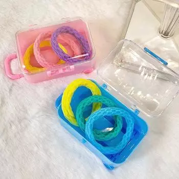 Мини Чемодан Стиль Ящик Для Хранения Ювелирные Изделия Кейс Для Хранения Серег Ожерелья Контейнер as the picture