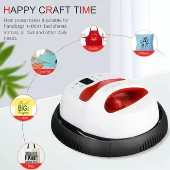 Мини цифровая термопресс-машина 12 10 Портативный термопресс Термоперенос Для одежды Сумок Шляп Подушек Кожи DIY Домашний