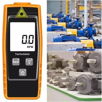 Мини цифровой лазерный тахометр, бесконтактный измеритель оборотов, тахометр, датчик скорости вращения для двигателя токарного станка