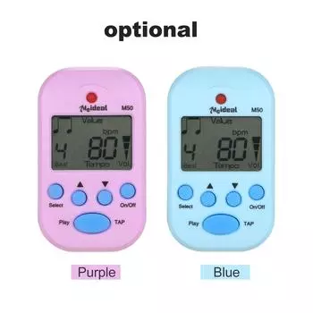 Мини-цифровой метроном M50 Tempo Metronome Электронный метроном с клипсой Карманный метроном Подходит фиолетовый