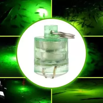 Мини-цилиндрическая светодиодная трехцветная мигающая лампа для ловли рыбы для рыбалки