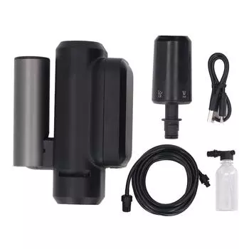 Mini Cordless Pressure Washer 1MPa 130LPH 5 in 1 Nozzle Portable Foldable Pressure Cleaner for Car W