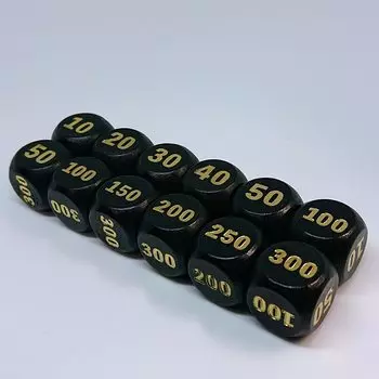 MINI CUBER черные деревянные игральные кости золотые игральные кости 12 штук карманные карты совместимы дама может заменить