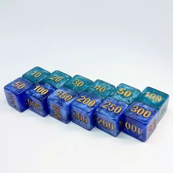 MINI CUBER Evolution Blue Dice 12 карманных карт совместимы с Dame Can Substitute