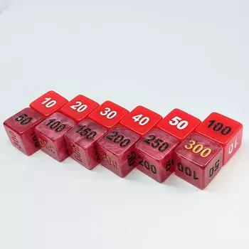 MINI CUBER Evolution Red Dice 12 карманных игральных костей Совместимая дама может заменить