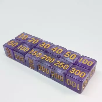 MINI CUBER Psycho Purple Dice 12 игральных костей пульт дистанционного управления для карманной карты Battle, совместимой с Dame Can Substitute фиолетовый
