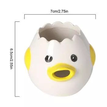 Mini Cute Egg White and Yolk Separator Practical Kitchen Small Egg Filter Splitter Kitchen Gadget Baking Assistant Tool жёлтый