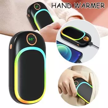 Мини-цветной круглый обогреватель для рук с подсветкой заката, быстрое нагревание, устройство для поддержания тепла для спорта и фитнеса CHINA