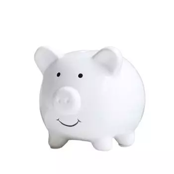 Мини Детский Банк для Денег и Монет Мультяшный Накопительный Танк Уникальная Керамическая Копилка Декор для Стола белый