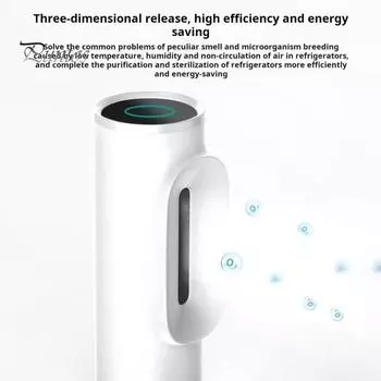 Мини-дезодоратор для холодильника с USB зарядкой, портативный дезодоратор для холодильника, перезаряжаемый, с длительным временем ожидания, устранитель запаха белый