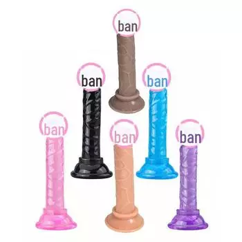 Мини-дилдо с кристаллической присоской для женской симуляции и мастурбации