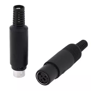 Мини-Din разъем разъема 3/4/5/6/7/8 штырьковый корпус кабель крепление мужской женский