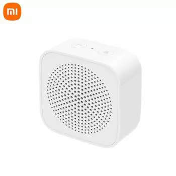 Мини-динамик Xiaomi Bluetooth 2 с искусственным интеллектом, беспроводной портативный Bluetooth-динамик, стереобасовый микрофон, HD-вызов с шумоподавлением белый