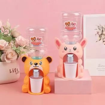 Мини-диспенсер для воды для детей, подарок, фонтан для питья молока, сока Cutewater розовый
