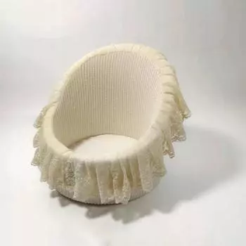 Мини-диван для новорожденных, реквизит для фотосъемки, реквизит для детской фотографии, мини-диван, белый круглый диван, реквизит для детской студии