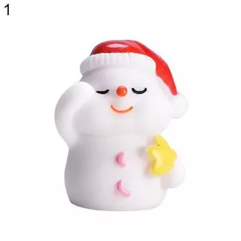 Мини DIY Смола Санта-Клаус Снеговик Плесень Микро Пейзаж Сад Домашнее Украшение 13#