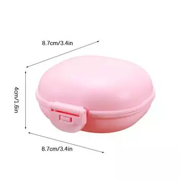 Мини-дорожная мыльница с крышкой, портативный чехол для мыла, душевая кабина, сливной контейнер для мыла, поднос, аксессуары для ванной комнаты, пылезащитный чёрный