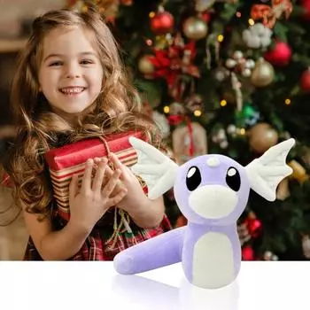 Мини-дракон, плюшевая игрушка, супер мягкий подарок, тонкая работа, очаровательный дизайн, хлопковая кукла из полипропилена для детей, мальчиков и девочек фиолетовый