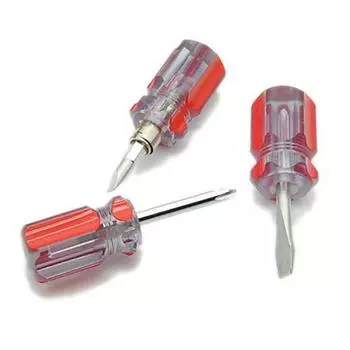 Мини-двунаправленная отвертка со сменной головкой, инструменты для ремонта с плоским наконечником