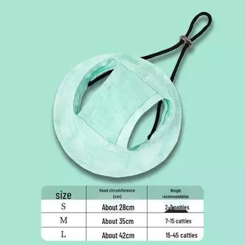 Мини джинсовая шляпа-рыбак с защитой от УФ-лучей для питомцев S (fits up to 3 kg)