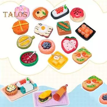 Мини-еда, напитки, украшения, смоляные миниатюрные игрушки-еды, реалистичные имитации еды, напитки для кукольного домика, кухонные принадлежности, поделки своими руками 40pcs