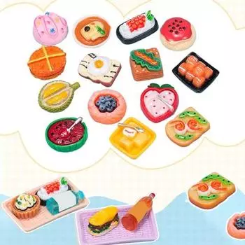 Мини-еда, напитки, украшения, смоляные миниатюрные игрушки из еды, реалистичное моделирование еды, напитки 40pcs