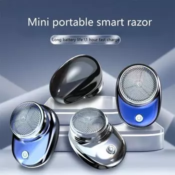 Mini Electric Shaver for Men Pocket Size Washable Rechargeable Portable Cordless Trimmer Knive Face Beard Razor Hair Trimmer