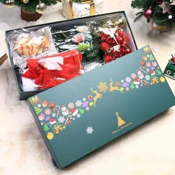 Мини-елка Yousheng со светодиодными лампами, подвесные украшения, настольные украшения для рождественской елки своими руками, искусственная рождественская елка на батарейках S