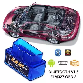 MINI ELM327 V1.5 OBD2 сканер двигателя OBD 2 OBDII ELM 327 V2.1/ V 1 5 автомобильный диагностический адаптер Bluetooth-совместимый автомобильный инструмент