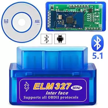 Мини Eml327 автомобильный тестер устранения неполадок V2.1 Bluetooth OBD2 автомобильный сканер кодов Поддержка Smart Scan Tool OBDII автомобильный диагностический инструмент белый