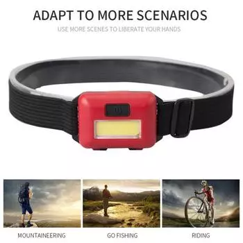 Мини-фара Высокая Сверхлегкая 3 режима яркости Легкая Удобная в использовании Широкое применение Наружное освещение ABS Ночное освещение красный