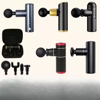 Мини-фасциальный пистолет, женский умный электрический бесшумный профессиональный расслабляющий массажер для поясницы из алюминиевого сплава