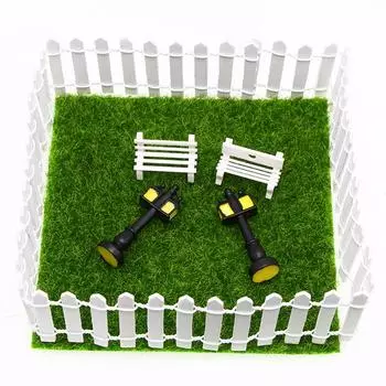 Mini Fence Garden And Bonsai Decoration Fairy Tale Garden Fence Wooden Decoration Diy Handicraft Project Mini Picket Fence GD2